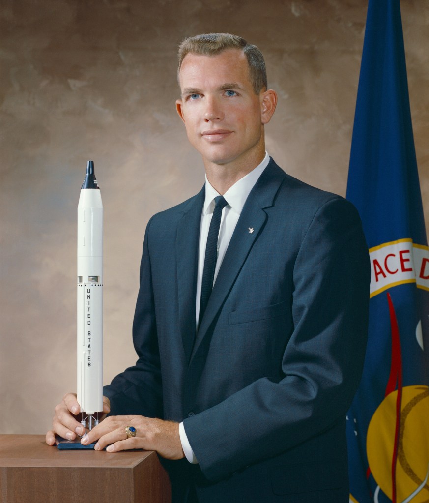 David Scott’ın NASA astronot portresi.