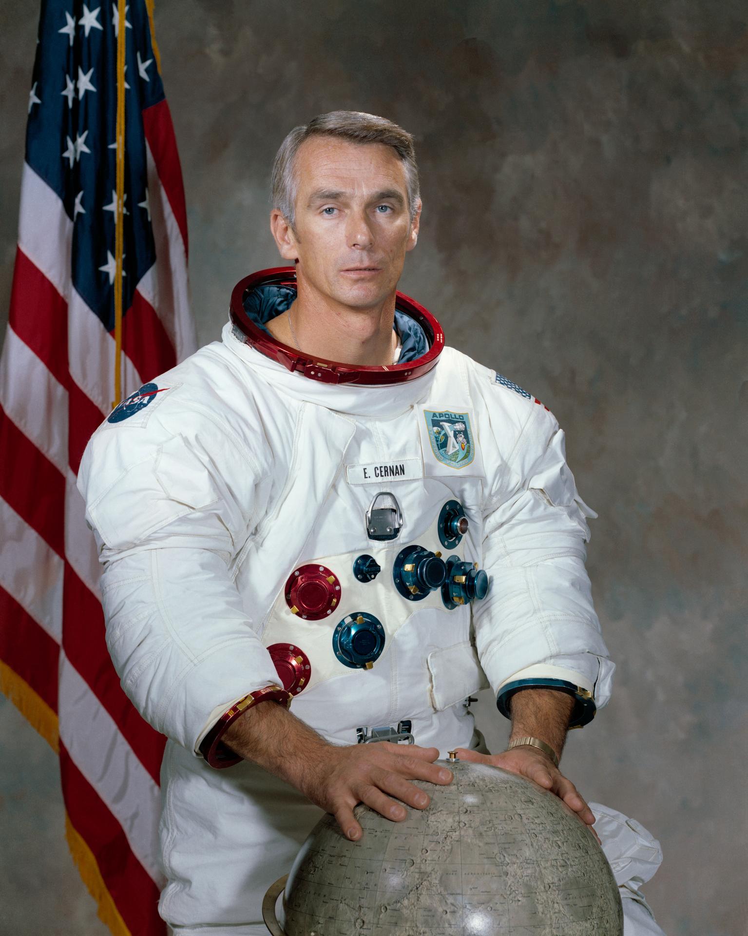 Gene Cernan — NASA arşiv fotoğrafı.